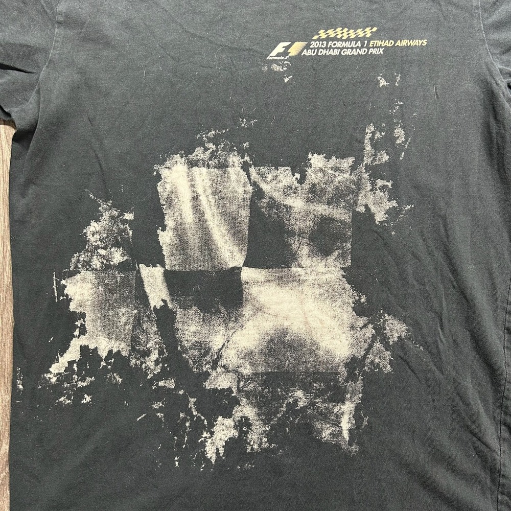 Formula 1 2013 Abu Dhabi Grand Prix Medium Etihad Airways T-Shirt Mens Black - Picture 2 of 8